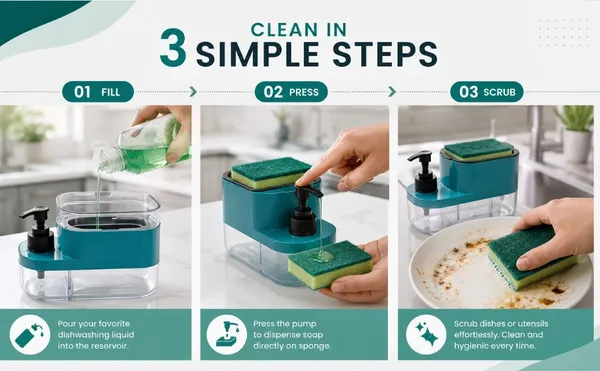 Plastic_Modern_Dish_Soap_Dispenser_With_Sponge_Holder_Pack_Of_2