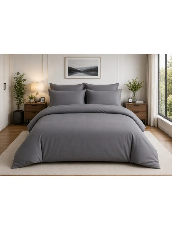 Pure_Cotton_Double_Bed_Solid_Duvet_Cover_Set