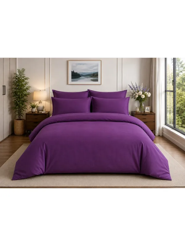Pure_Cotton_Double_Bed_Solid_Duvet_Cover_Set