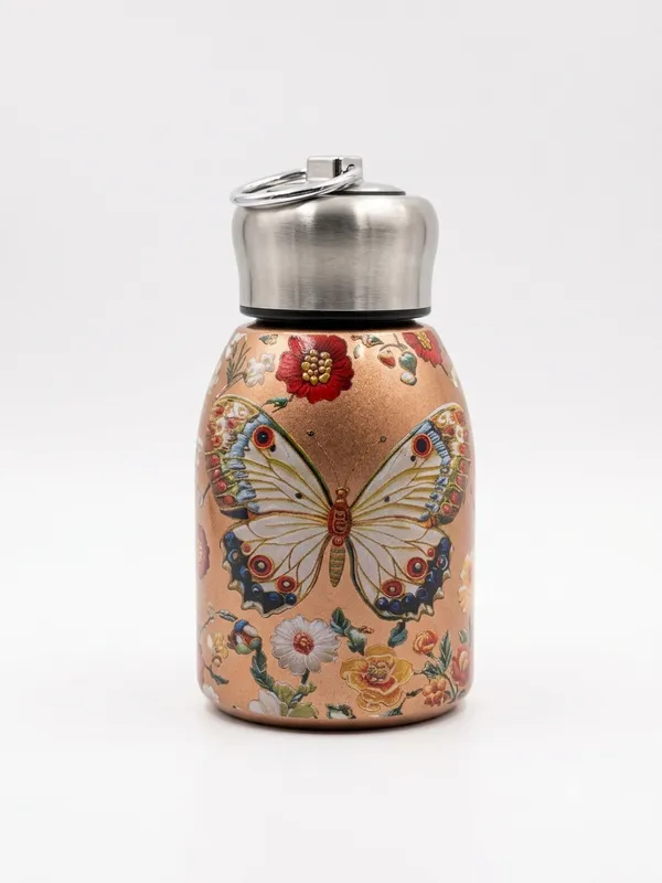 Stainless_Steel_Floral_Butterfly_Print_Water_Bottle