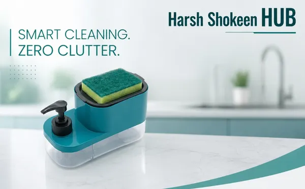 Plastic_Modern_Dish_Soap_Dispenser_With_Sponge_Holder_Pack_Of_2