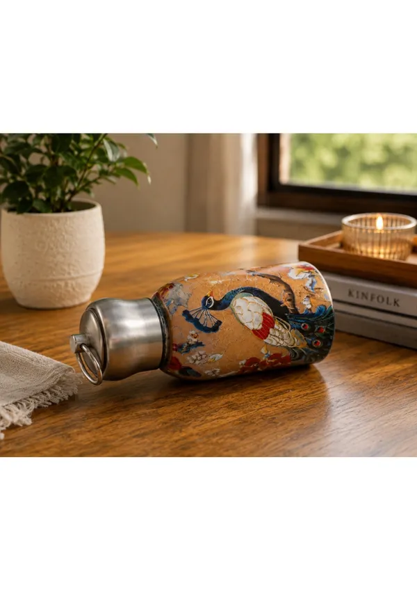 Stainless_Steel_Peacock_Pattern_Water_Bottle