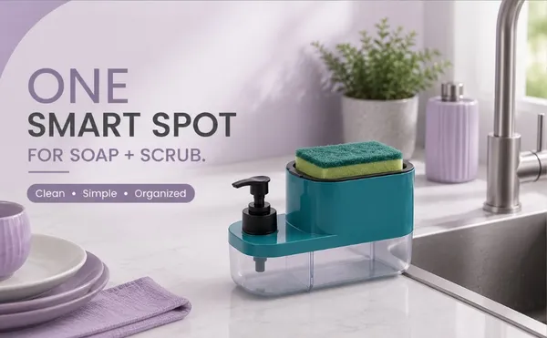 Plastic_Modern_Dish_Soap_Dispenser_With_Sponge_Holder_Pack_Of_2