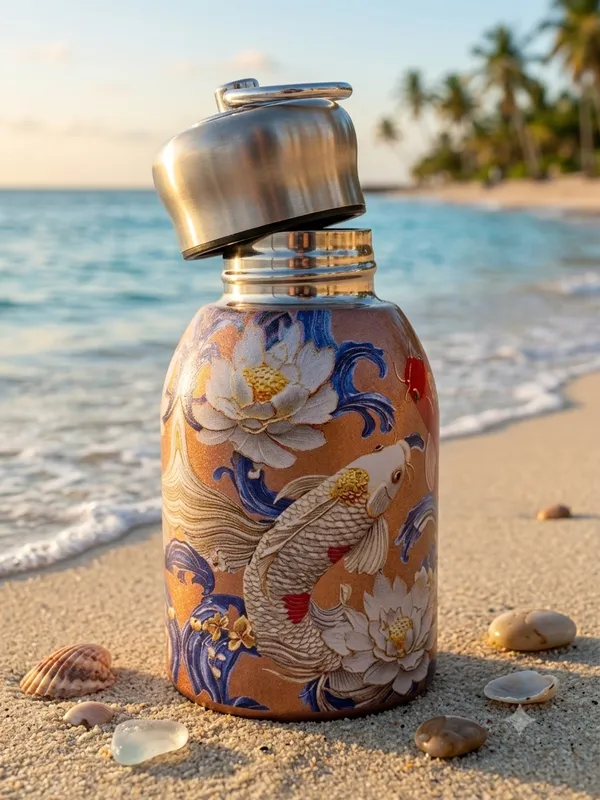 Stainless_Steel_Floral_Print_Water_Bottle