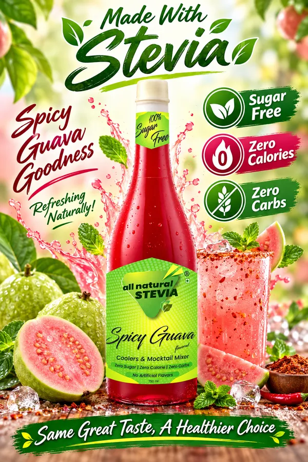 All_Natural_Stevia_Spicy_Guava_Syrup_750Ml
