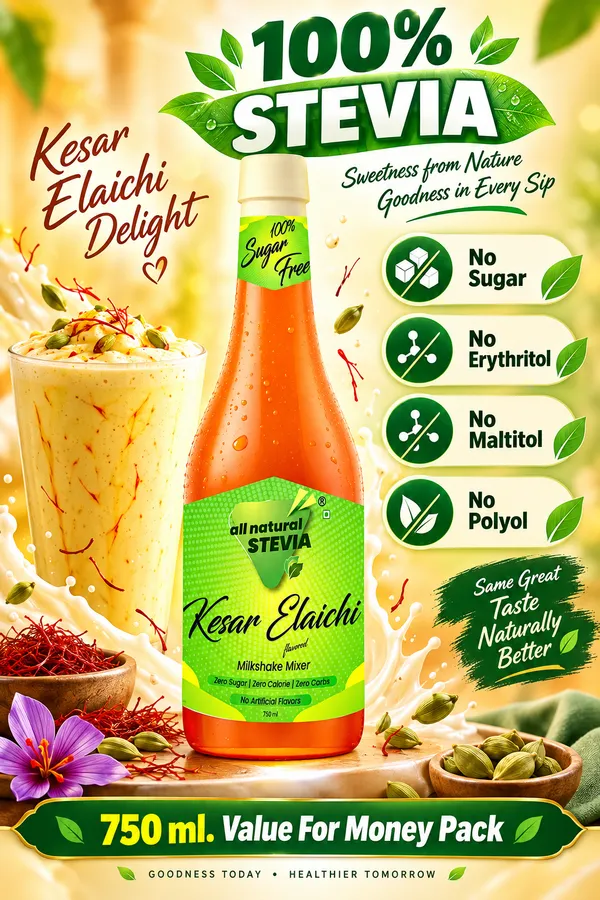 All_Natural_Stevia_Kesar_Elaichi_Syrup_750Ml