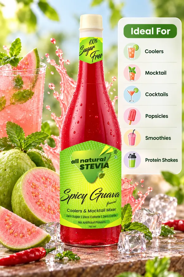 All_Natural_Stevia_Spicy_Guava_Syrup_750Ml