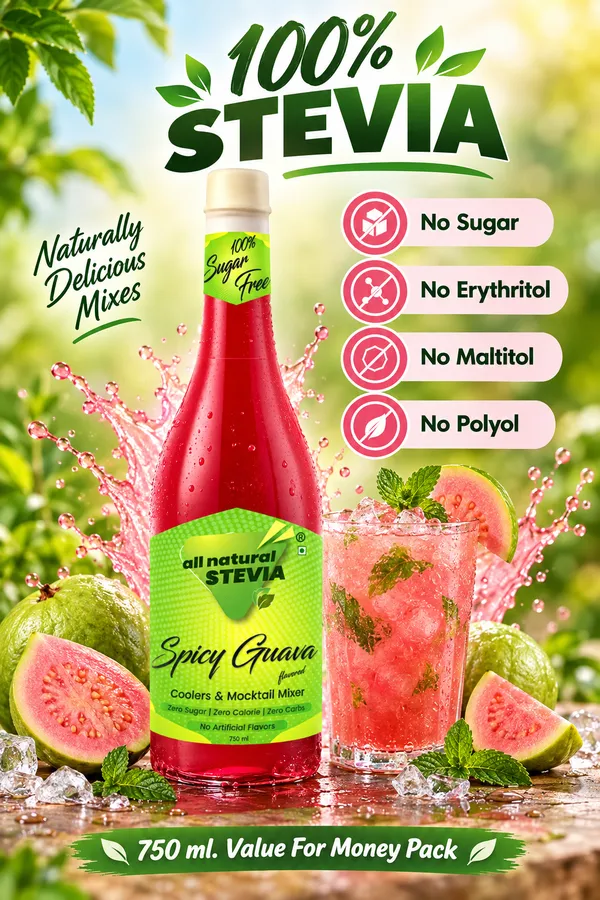 All_Natural_Stevia_Spicy_Guava_Syrup_750Ml