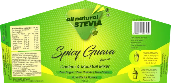 All_Natural_Stevia_Spicy_Guava_Syrup_750Ml
