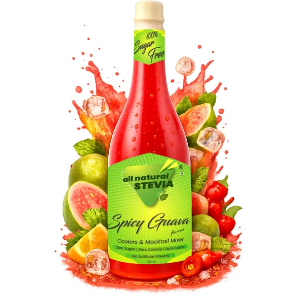 All_Natural_Stevia_Spicy_Guava_Syrup_750Ml