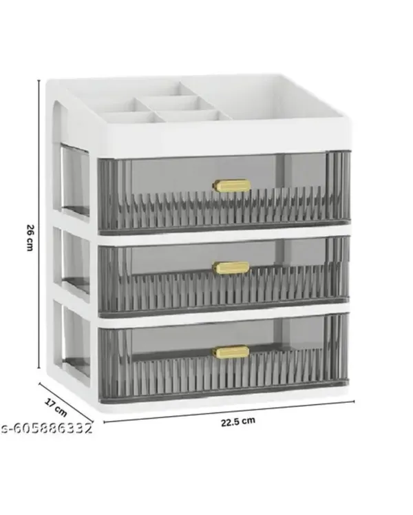 White_And_Grey_Plastic_Storage_Drawer_Organizer