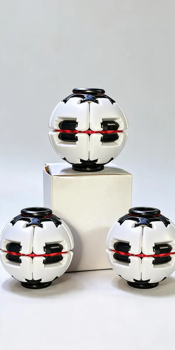 White_Plastic_Spin_Ball_Toy_For_Kids_Pack_Of_3