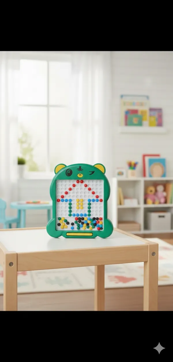 Green_Plastic_Bead_Mosaic_Art_Board_For_Kids