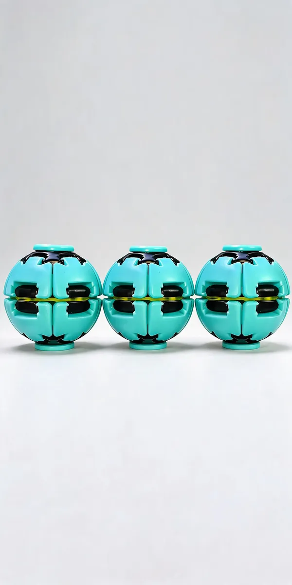 Turquoise_Plastic_Spin_Ball_Toy_For_Kids_Pack_Of_3