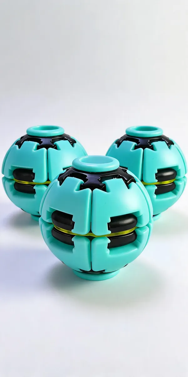 Turquoise_Plastic_Spin_Ball_Toy_For_Kids_Pack_Of_3