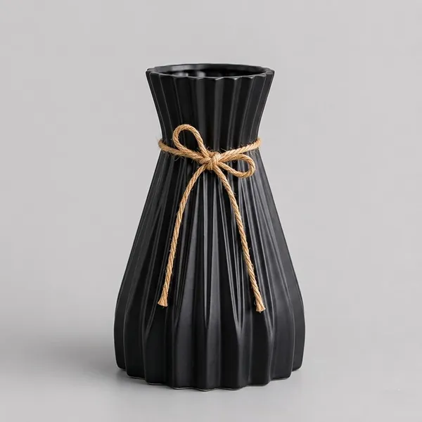 Black_Plastic_Decorative_Vase_Pack_Of_3