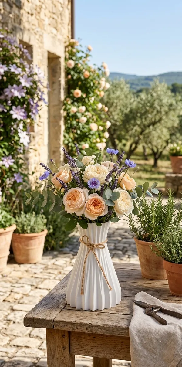 White_Plastic_Decorative_Flower_Vase_Pack_Of_3