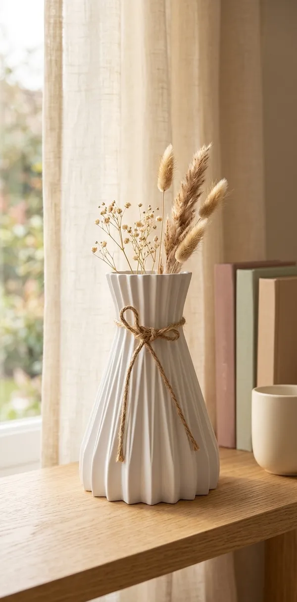 White_Plastic_Decorative_Flower_Vase_Pack_Of_3