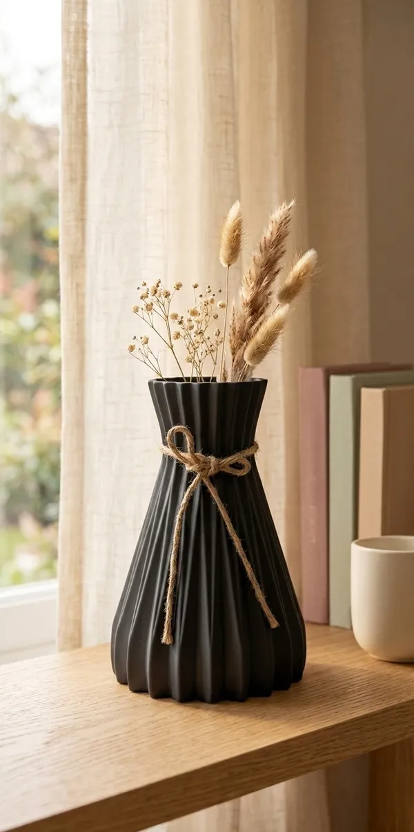 Black_Plastic_Decorative_Vase_Pack_Of_3
