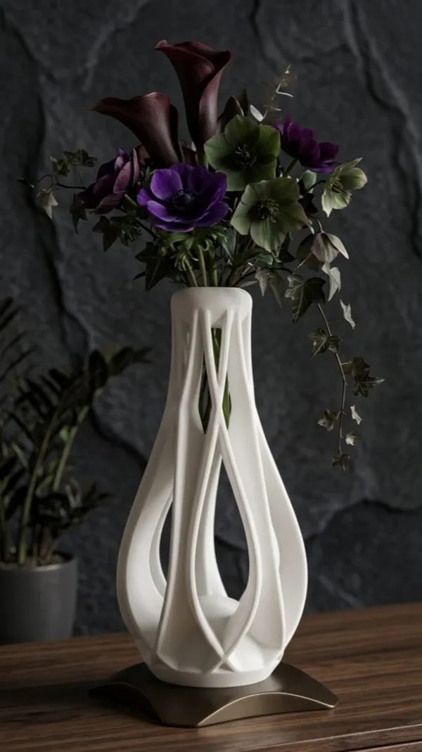 Modern_3D_Printed_Geometric_Spiral_Flower_Vase_|_Minimalist_Hollow_Decorative_Flower_Pot_&_Table_Centerpiece