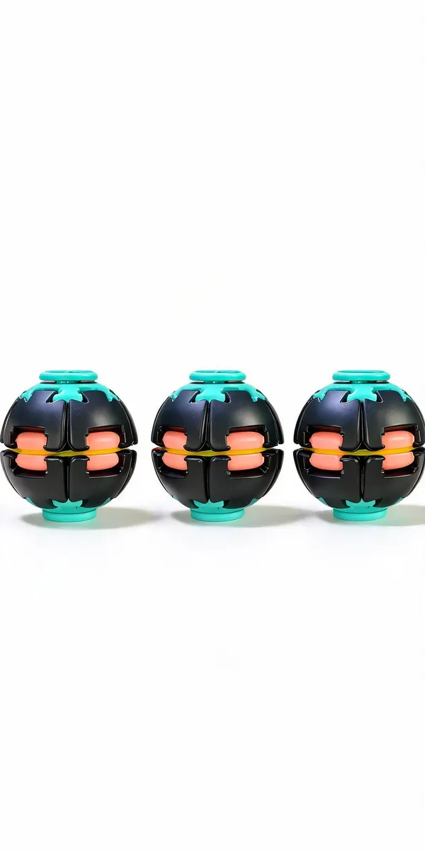 Black_And_Teal_Plastic_Spin_Ball_Toy_For_Kids_Pack_Of_3