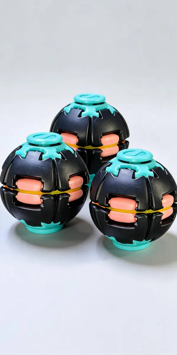 Black_And_Teal_Plastic_Spin_Ball_Toy_For_Kids_Pack_Of_3