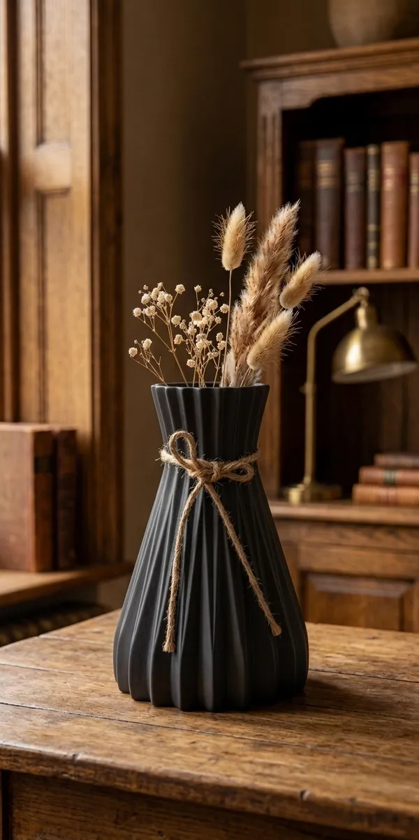 Black_Plastic_Decorative_Vase_Pack_Of_3