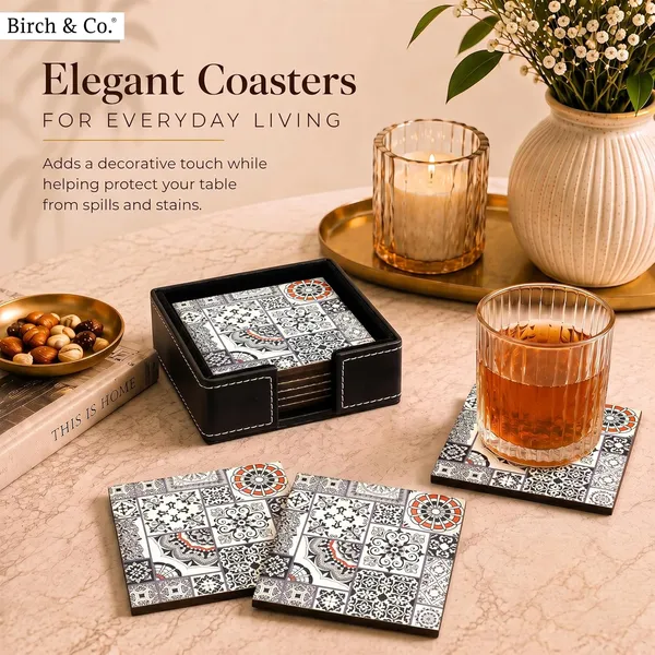 Birch_Co_Cork_Coasters_Set_Of_6_Square_Black_Dining_Table_Decor_Accessories_Coaster_Set_For_Dining_Table_For_Hot_Pots_Coasters_For_Cups