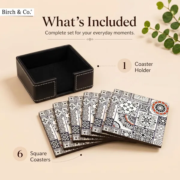 Birch_Co_Cork_Coasters_Set_Of_6_Square_Black_Dining_Table_Decor_Accessories_Coaster_Set_For_Dining_Table_For_Hot_Pots_Coasters_For_Cups
