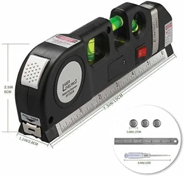 Bluedeal_Digital_Distance_Laser_Level_Spirit_Level_Meter_Pro_3_Leveller_Black_2_Line_Measuring_Tape_Measurement_Tool