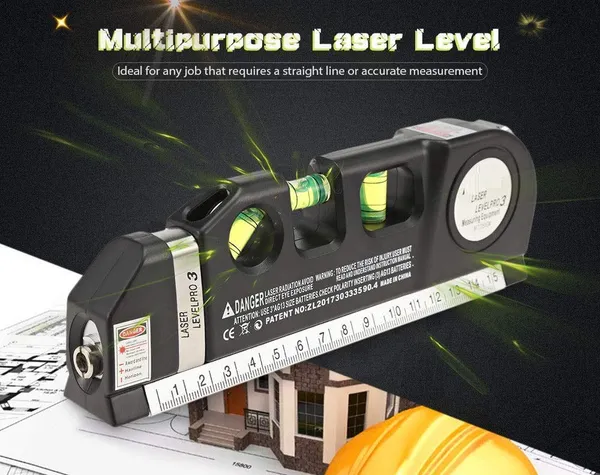 Bluedeal_Digital_Distance_Laser_Level_Spirit_Level_Meter_Pro_3_Leveller_Black_2_Line_Measuring_Tape_Measurement_Tool