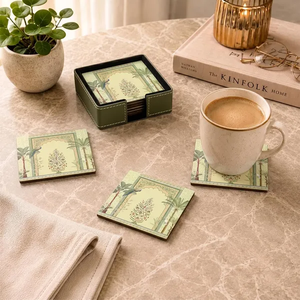 Birch_Co_Leather_Coasters_Tea_Coaster_Dining_Table_Decor_Accessories_Coster_Set_For_Dining_Table_For_Hot_Pots_Coasters_For_Cups_Set_Of_6_Durable_And_Long_Lasting_Premium_Finish_Peacock