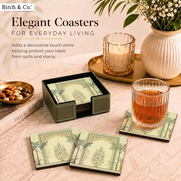 Birch_Co_Leather_Coasters_Tea_Coaster_Dining_Table_Decor_Accessories_Coster_Set_For_Dining_Table_For_Hot_Pots_Coasters_For_Cups_Set_Of_6_Durable_And_Long_Lasting_Premium_Finish_Peacock