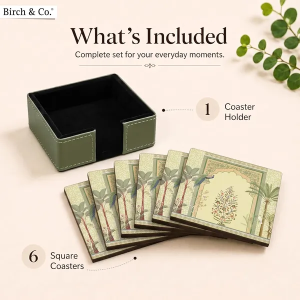 Birch_Co_Leather_Coasters_Tea_Coaster_Dining_Table_Decor_Accessories_Coster_Set_For_Dining_Table_For_Hot_Pots_Coasters_For_Cups_Set_Of_6_Durable_And_Long_Lasting_Premium_Finish_Peacock