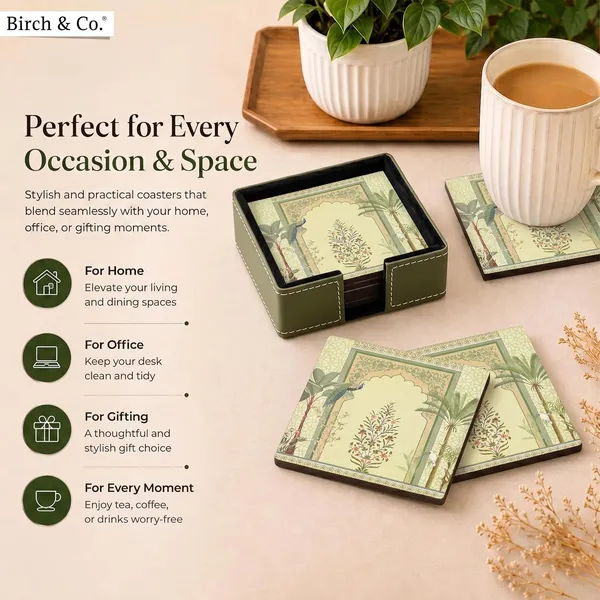 Birch_Co_Leather_Coasters_Tea_Coaster_Dining_Table_Decor_Accessories_Coster_Set_For_Dining_Table_For_Hot_Pots_Coasters_For_Cups_Set_Of_6_Durable_And_Long_Lasting_Premium_Finish_Peacock