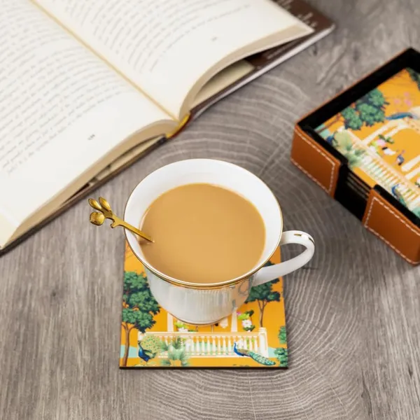 Leather_Coasters_Tea_Coaster_Set_Of_6_Dining_Table_Decor_Accessories_Premium_Finish