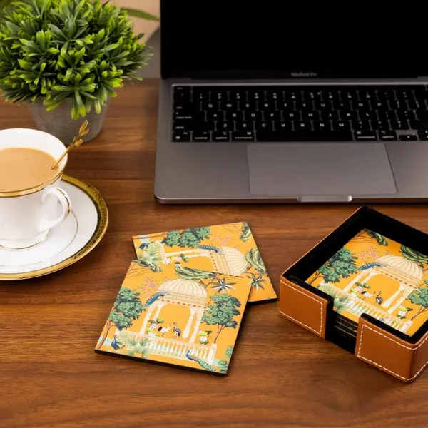 Leather_Coasters_Tea_Coaster_Set_Of_6_Dining_Table_Decor_Accessories_Premium_Finish