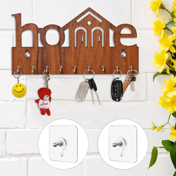 Goelite_Key_Holder_For_Home_Without_Drill_No_Drilling_Required_Home_Keyholders_With_9_Hooks_With_2_Powerful_Wall_Hooks