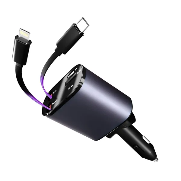 120w_4_In_1_Retractable_Car_Charger_With_Retractable_Cables_2_Usb_Ports_Multi_Device_Car_Adapter_For_Android_Phones_17_16_15_14_13_12_11_Pro_Max_Xr_Ipad_Dash_Cam