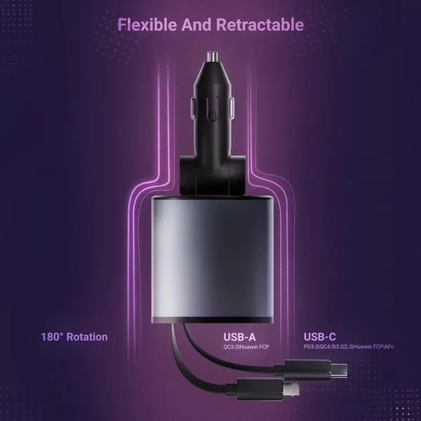 120w_4_In_1_Retractable_Car_Charger_With_Retractable_Cables_2_Usb_Ports_Multi_Device_Car_Adapter_For_Android_Phones_17_16_15_14_13_12_11_Pro_Max_Xr_Ipad_Dash_Cam