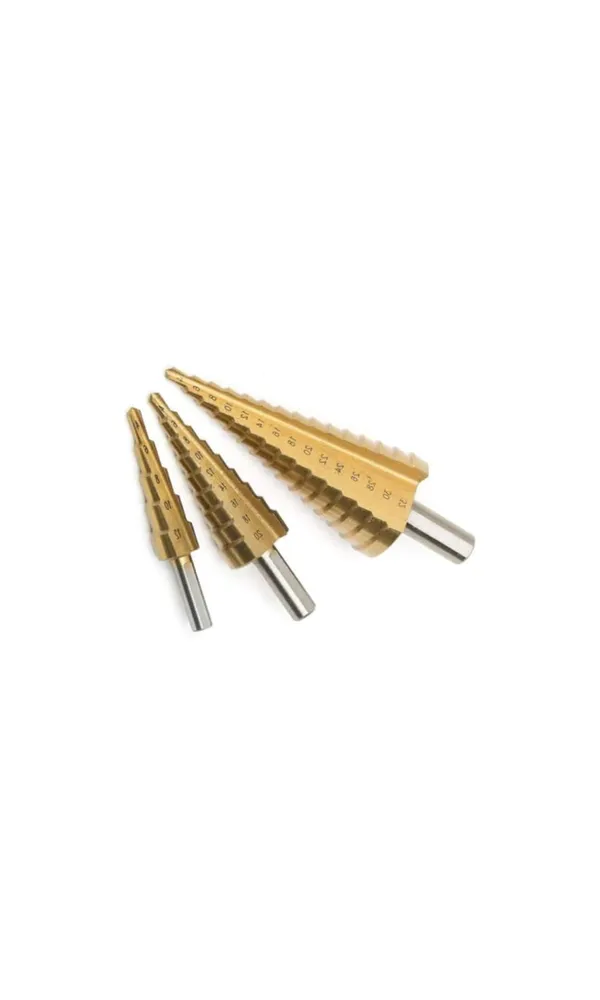 3x_Large_Hss_Titanium_Step_Drill_Bit_Combo_Of_3_Piece_4_12mm_4_20mm_4_32mm_Hss_Hex_Shank_Pagoda_Drill_For_Carbon_Steel_Sheet_Iron