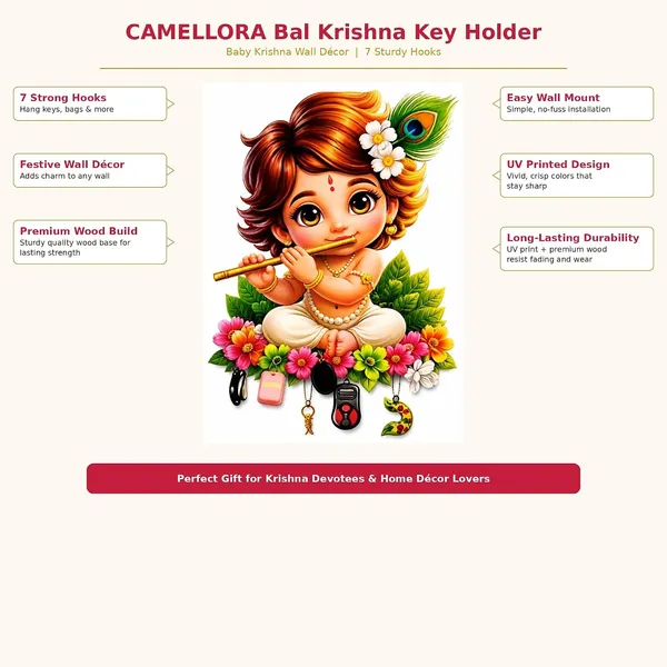 Premium_Hd_Uv_Printed_Bal_Krishna_3d_Designer_Wooden_Key_Holder_Home_And_Office_Decor_7_5_X_5_5_Inch_Wood_Pink
