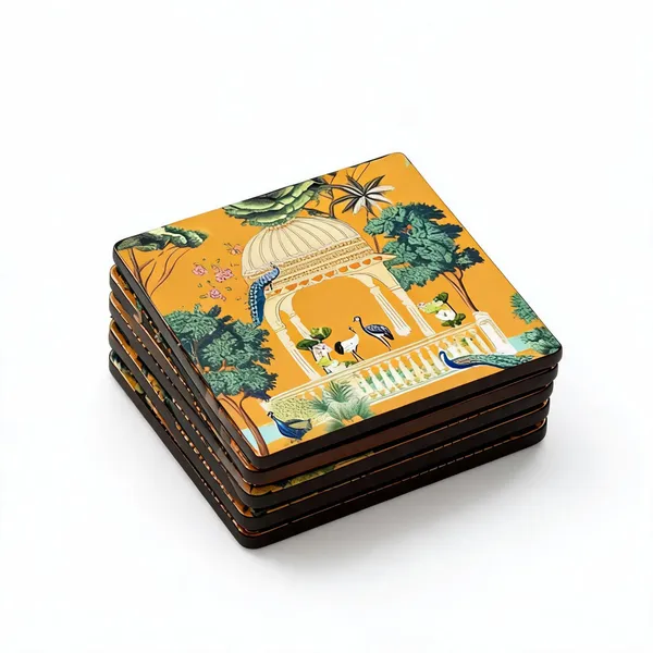 Leather_Heritage_Design_Brown_Coaster_Set_Of_6