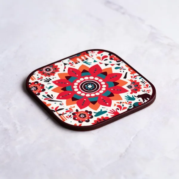 Wood_Indian_Theme_Square_Coaster_Set_Of_6