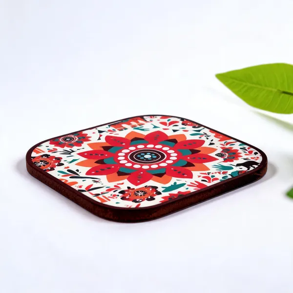 Wood_Indian_Theme_Square_Coaster_Set_Of_6