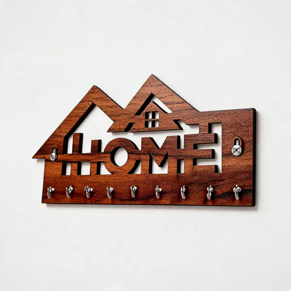 Wood_Decorative_Brown_Wall-Mounted_Key_Holder_-_Pack_of_2