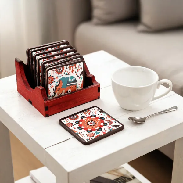 Mdf_Wood_Ethnic_Mandala_Multicolor_Tea_Coaster_Set_Of_6