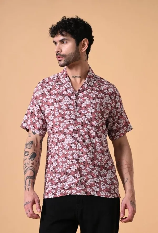 Rust_Bloom_Regular_Fit_Shirt