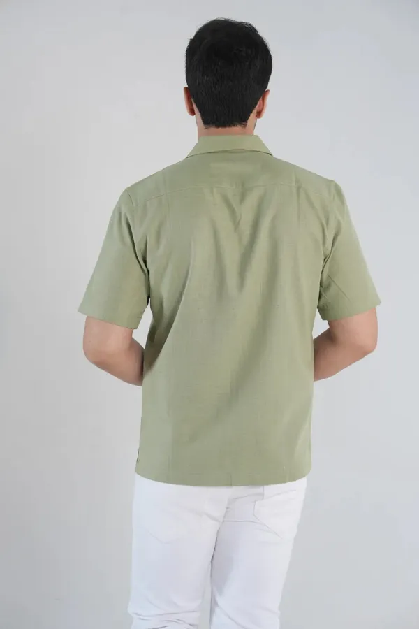 Men's_Seafoam_Green_Cuban_Collar_Regular_Fit_Shirt