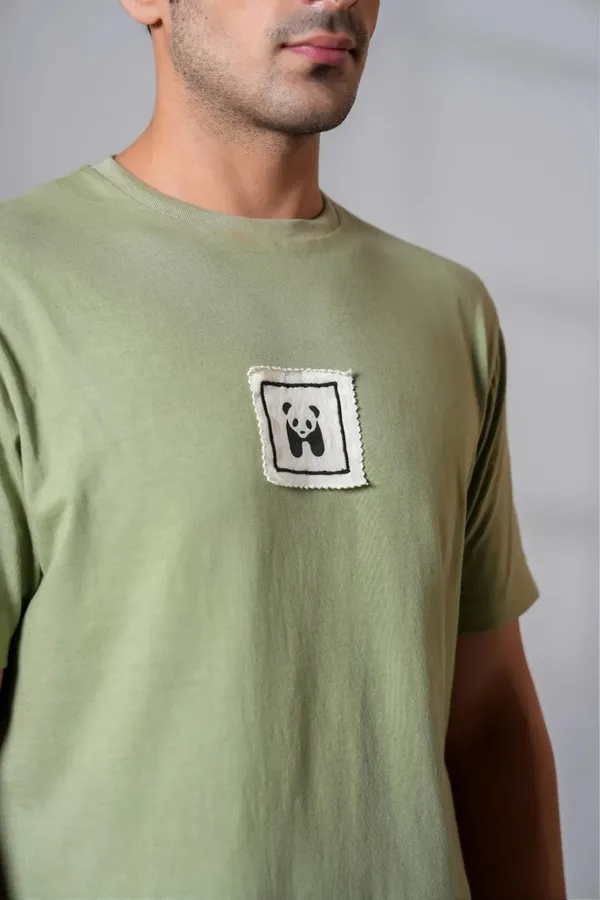 Olive_Green_Casual_Tee_with_Minimal_Panda_Patch